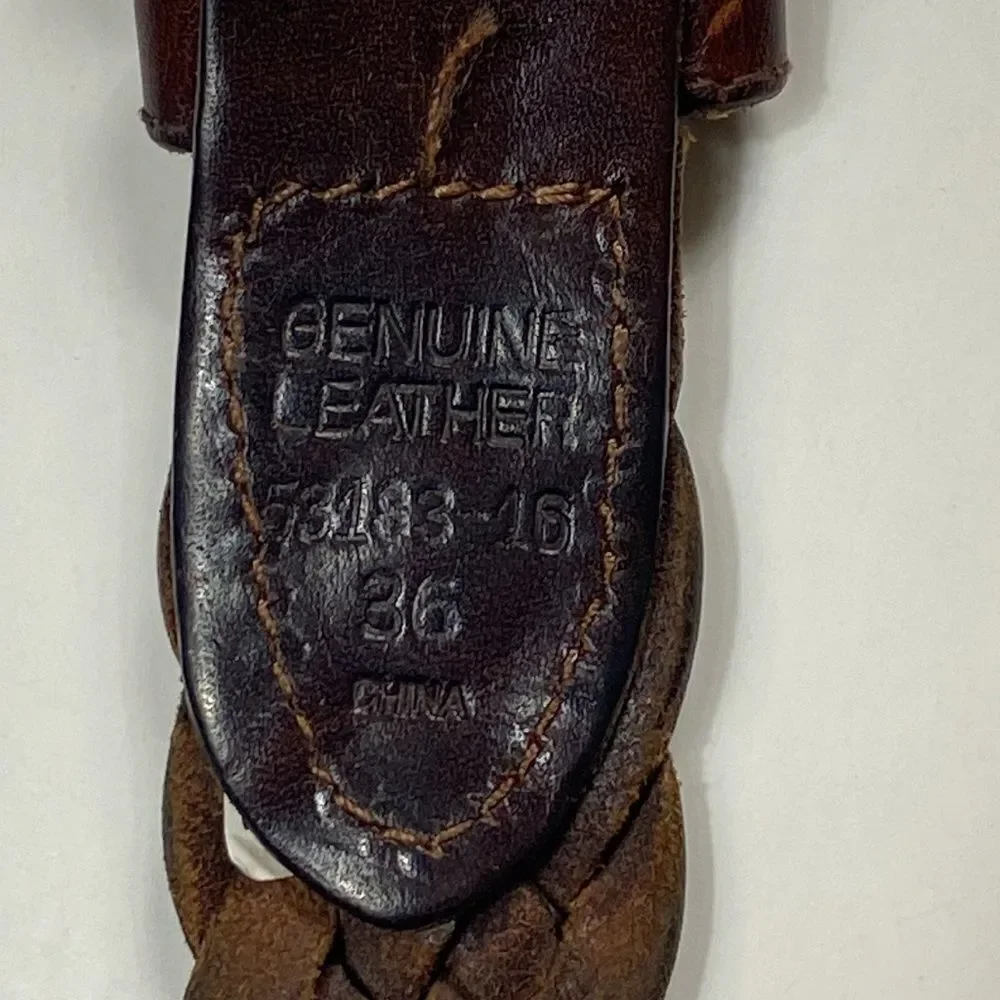 Vintage Genuine Leather 53183-16 Size 36 China Men Belt